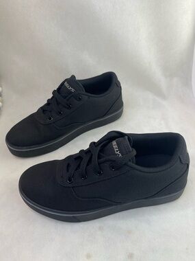 Heelys Launch-K Skate Shoe Black Canvas,6 M US Big Kid